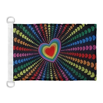 Pavillon nautique Arc-en-Ciel Amour 45x30 cm Anneaux Plastiques