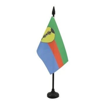 DRAPEAU DE TABLE NOUVELLE CALÉDONIE 15x10cm - PETIT DRAPEAUX DE BUREAU NÉO-CALÉDONIEN - FRANCE 10 x 15 cm
