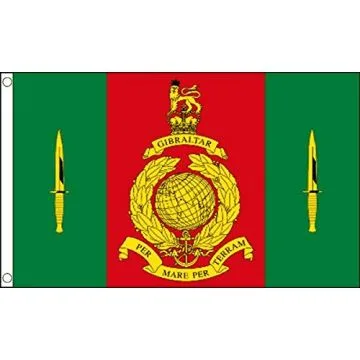 UK Commando Training Centre Royal Marines Flag 2' x 3' 100D polyester grommets