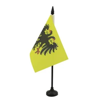 DRAPEAU DE TABLE SAINT-EMPIRE ROMAIN GERMANIQUE 962-1806 15x10cm - PETIT DRAPEAUX DE BUREAU NATION TEUTONIQUE 10 x 15 cm