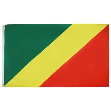 DRAPEAU RÉPUBLIQUE DU CONGO 90x60cm - DRAPEAU CONGOLAIS 60 x 90 cm - DRAPEAUX