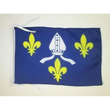 DRAPEAU COMTÉ DE SAINTONGE 45x30cm - PAVILLON DE SAINTONGE 30 x 45 cm haute qualité