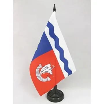 DRAPEAU DE TABLE HAUTS-DE-SEINE 21x14cm - PETIT DRAPEAUX DE BUREAU DÉPARTEMENT ALTOSÉQUANAIS 14 x 21 cm