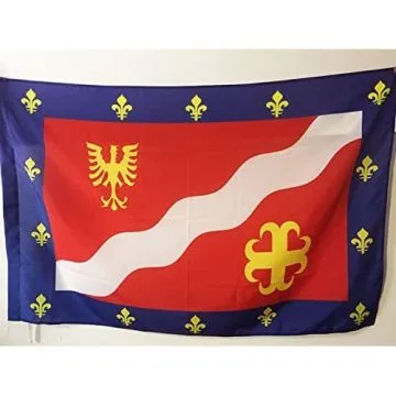 DRAPEAU VAL D\'OISE 90x60cm - DRAPEAU DÍ?PARTEMENT VAL-D\'OISIEN 60 x 90 cm Fourreau pour hampe