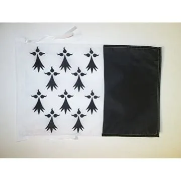 DRAPEAU PAYS RENNAIS 45x30cm - PAVILLON BRO ROAZHON RENNES EN BRETAGNE 30 x 45 cm haute qualité