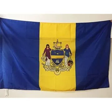 DRAPEAU PHILADELPHIE 90x60cm - DRAPEAU VILLE DE PHILADELPHIA - PENNSYLVANIE 60 x 90 cm Fourreau pour hampe