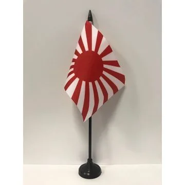 DRAPEAU DE TABLE JAPON WWI 15x10cm - PETIT DRAPEAUX DE BUREAU JAPONAIS 10 x 15 cm