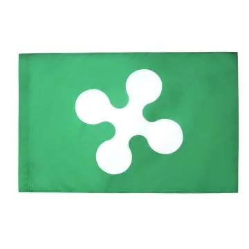 DRAPEAU LOMBARDIE 150x90cm - DRAPEAU LOMBARD - LOMBARDIA - ITALIE 90 x 150 cm Fourreau pour hampe