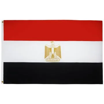 DRAPEAU EGYPTE 90x60cm - DRAPEAU EGYPTIEN 60 x 90 cm - DRAPEAUX