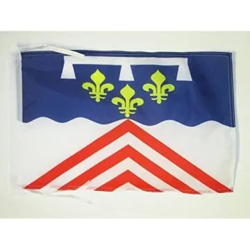 DRAPEAU EURE-ET-LOIR 45x30cm - PAVILLON DÉPARTEMENT EURÉLIEN 30 x 45 cm haute qualité