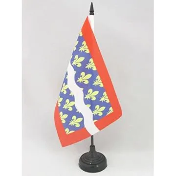 DRAPEAU DE TABLE CHER 21x14cm - PETIT DRAPEAUX DE BUREAU DÉPARTEMENT FRANÇAIS - CENTRE 14 x 21 cm