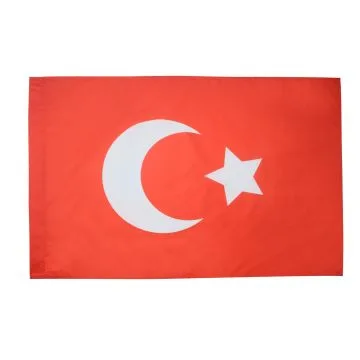 DRAPEAU EMPIRE OTTOMAN 150x90cm - DRAPEAU ANCIENNE TURQUIE 90 x 150 cm Fourreau pour hampe
