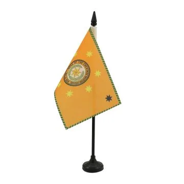 DRAPEAU DE TABLE CHEROKEES 15x10cm - PETIT DRAPEAUX DE BUREAU DES CHÉROKÎS - INDIEN D\'AMÉRIQUE 10 x 15 cm