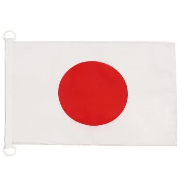Bandera nautica japonésa 45x30cm - Compra/Venta Banderas naúticas de Japón 30 x 45 cm con anillos