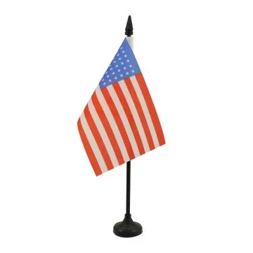 DRAPEAU DE TABLE USA 48 ÉTOILES 15x10cm - PETIT DRAPEAUX DE BUREAU AMÉRICAIN - ETATS-UNIS 10 x 15 cm