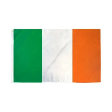 DRAPEAU IRLANDE 150x90cm en SATIN - DRAPEAU IRLANDAIS 90 x 150 cm