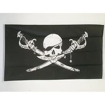 DRAPEAU PIRATE BRETHREN OF THE COAST 250x150cm - GRAND DRAPEAU CORSAIRE 150 x 250 cm