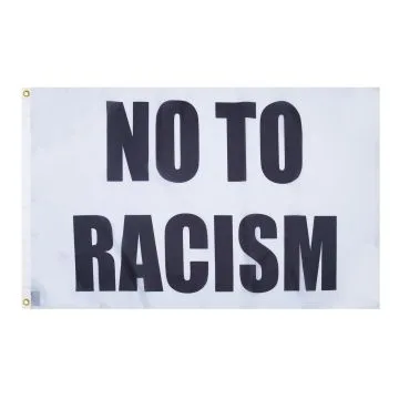 Drapeau Non au racisme 150x90cm - Achat/Vente Drapeau No to racism 90 x 150 cm