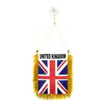 FANION ROYAUME-UNI 15x10cm - Mini drapeau ANGLAIS - UK - GRANDE BRETAGNE 10 x 15 cm spécial voiture - Bannière
