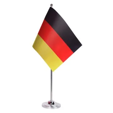 DRAPEAU DE TABLE prestige ALLEMAGNE 22x15cm en SATIN - GRAND DRAPEAUX DE BUREAU ALLEMAND 15 x 22 cm