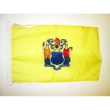 DRAPEAU NEW JERSEY 45x30cm - PAVILLON ETAT AMÉRICAIN - USA - ETATS-UNIS 30 x 45 cm haute qualité