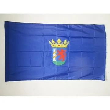 DRAPEAU PROVINCE DE BADAJOZ 150x90cm - DRAPEAU BADAJOZ EN ESTREMADURE 90 x 150 cm Fourreau pour hampe