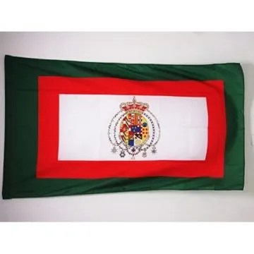 DRAPEAU ROYAUME DES DEUX-SICILES 1848-1860 90x60cm - DRAPEAU ITALIEN ANCIEN - ITALIE 60 x 90 cm Fourreau pour hampe