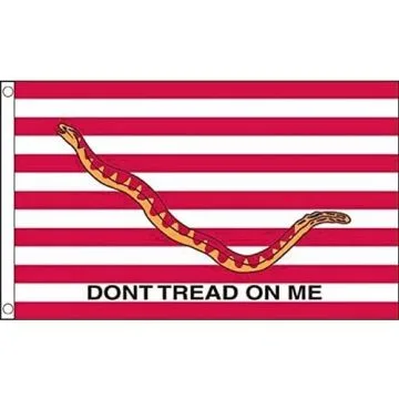 DRAPEAU USA FIRST NAVY DON\'T TREAD ON ME 150x90cm - DRAPEAU DE L\'ARMÉE AMÉRICAINE 90 x 150 cm - DRAPEAUX