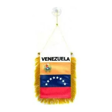 FANION VÉNÉZUELA 15x10cm - Mini drapeau VÉNÉZUELIEN 10 x 15 cm spécial voiture - Bannière