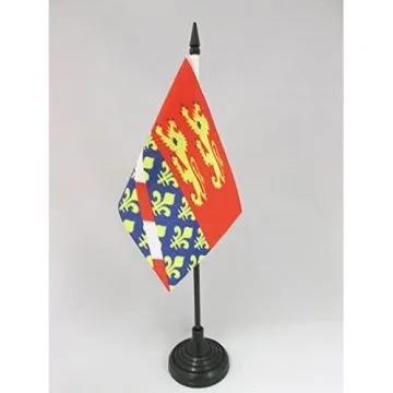 DRAPEAU DE TABLE EURE 15x10cm - PETIT DRAPEAUX DE BUREAU DÉPARTEMENT EUROIS 10 x 15 cm