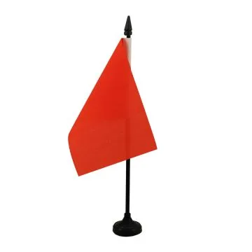 DRAPEAU DE TABLE COMMISSAIRE DE COURSE ROUGE 15x10cm - PETIT DRAPEAUX DE BUREAU INTERRUPTION DE LA COURSE 10 x 15 cm