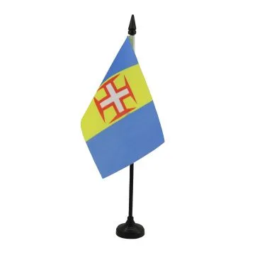DRAPEAU DE TABLE MADÈRE 15x10cm - PETIT DRAPEAUX DE BUREAU PORTUGAL 10 x 15 cm