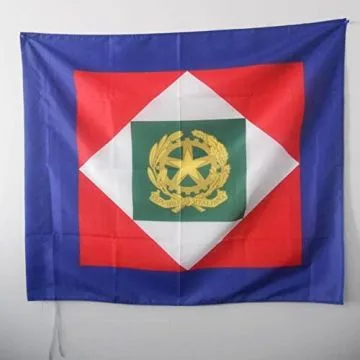 DRAPEAU PRÍ?SIDENT DE LA RÍ?PUBLIQUE ITALIENNE 90x90cm - DRAPEAU PRÍ?SIDENTIEL D\'ITALIE 90 x 90 cm Fourreau pour hampe