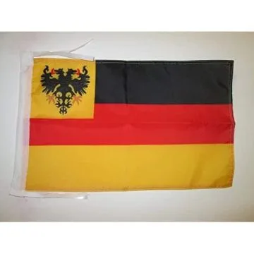 DRAPEAU ALLEMAGNE 1848-1852 45x30cm - PAVILLON PAVILLON DE GUERRE DE LA REICHSFLOTTE 30 x 45 cm haute qualité