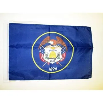 DRAPEAU UTAH 45x30cm - PAVILLON ETAT AMÉRICAIN - USA - ETATS-UNIS 30 x 45 cm haute qualité