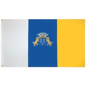 DRAPEAU CANARIES 150x90cm - DRAPEAU DE CANARIAS - ESPAGNE 90 x 150 cm - DRAPEAUX