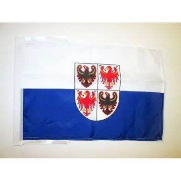 DRAPEAU TRENTIN-HAUT-ADIGE 45x30cm - PAVILLON TRENTINO-ALTO ADIGE - ITALIE 30 x 45 cm haute qualité