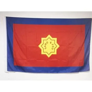 DRAPEAU ARMÉE DU SALUT 90x60cm - DRAPEAU CHRÉTIEN SANG ET FEU 60 x 90 cm Fourreau pour hampe