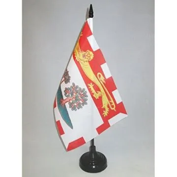 DRAPEAU DE TABLE ÎLE-DU-PRINCE-ÉDOUARD 21x14cm - PETIT DRAPEAUX DE BUREAU CANADIEN - CANADA 14 x 21 cm