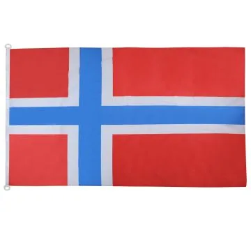 DRAPEAU NORVÈGE 150x90cm oeillets - DRAPEAU NORVÉGIEN 90 x 150 cm Spécial Extérieur - DRAPEAUX