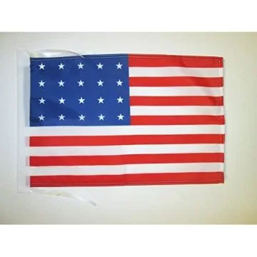 DRAPEAU ETATS-UNIS 1818-1819 20 ÉTOILES 45x30cm - PAVILLON AMÉRICAIN ANCIEN 30 x 45 cm haute qualité