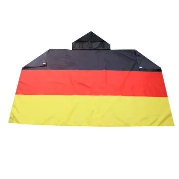 DRAPEAU CAPE ALLEMAGNE 150x90cm - BODY FLAG SUPPORTER ALLEMAND 90 x 150 cm