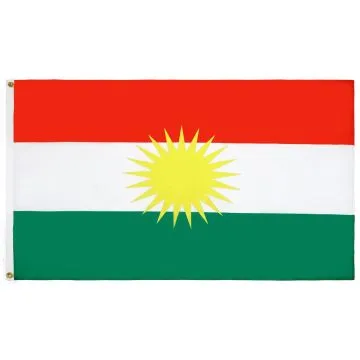 DRAPEAU KURDISTAN 90x60cm - DRAPEAU KURD 60 x 90 cm - DRAPEAUX