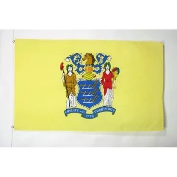 DRAPEAU NEW JERSEY 150x90cm - DRAPEAU ETAT AMÉRICAIN - USA - ETATS-UNIS 90 x 150 cm - DRAPEAUX