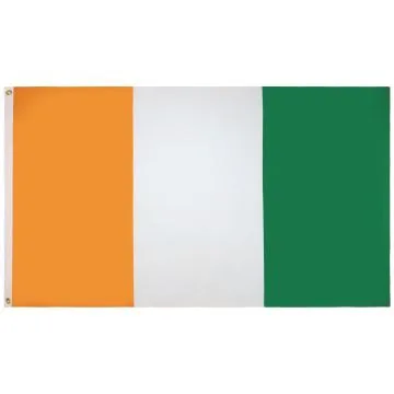 DRAPEAU CÔTE D\'IVOIRE 90x60cm - DRAPEAU IVOIRIEN 60 x 90 cm - DRAPEAUX