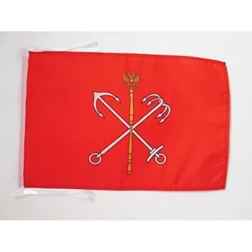 DRAPEAU SAINT-PÉTERSBOURG 45x30cm - PAVILLON SAINT-PÉTERSBOURGEOIS - RUSSIE 30 x 45 cm haute qualité