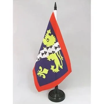 DRAPEAU DE TABLE MAYENNE 21x14cm - PETIT DRAPEAUX DE BUREAU DÉPARTEMENT MAYENNAIS 14 x 21 cm
