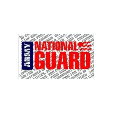 DRAPEAU GARDE NATIONALE DES ÉTATS-UNIS 150x90cm - DRAPEAU ARMY NATIONAL GUARD 90 x 150 cm - DRAPEAUX