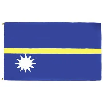 DRAPEAU NAURU 90x60cm - DRAPEAU NAURUAN 60 x 90 cm - DRAPEAUX