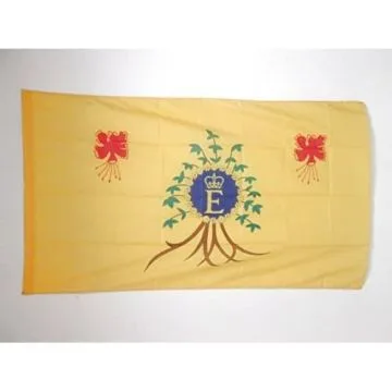 DRAPEAU ETENDARD ROYAL DE LA BARBADE 150x90cm - DRAPEAU ROYAUME DES BARBADES 90 x 150 cm Fourreau pour hampe